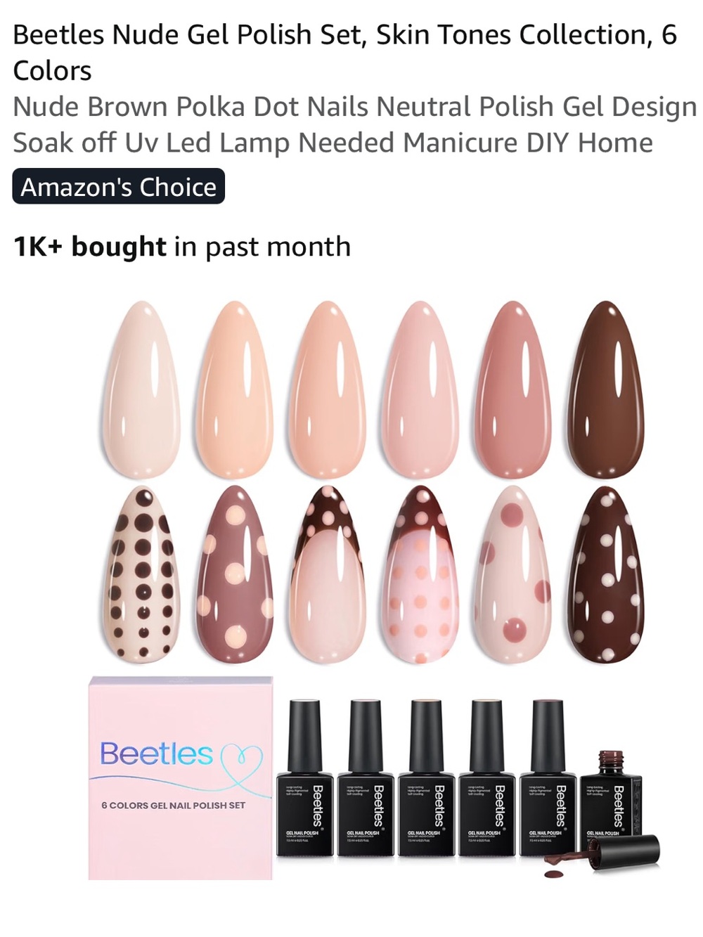 4 Beetles Bundle Nail Tips Glue Gel Polish Set Etch-X Almond Short Square Medium - Picture 2 of 16